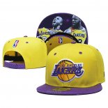 Cappellino Los Angeles Lakers Lebron James & Kobe Bryant 9FIFTY Snapback Giallo Viola