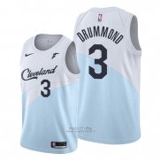 Maglia Cleveland Cavaliers Andre Drummond #3 Earned 2019-20 Blu