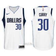 Maglia Dallas Mavericks Seth Curry #30 2017-18 Bianco