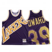 Maglia Los Angeles Lakers Dwight Howard #39 Mitchell & Ness Big Face Viola