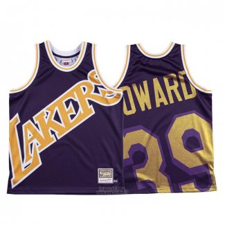 Maglia Los Angeles Lakers Dwight Howard #39 Mitchell & Ness Big Face Viola
