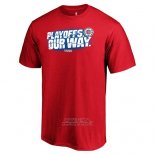 Maglia Manica Corta Los Angeles Clippers Rosso 2019 NBA Playoffs Our Way