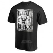 Maglia Manica Corta Milwaukee Bucks Nero5
