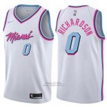 Maglia Miami Heat Josh Richardson #0 Citta 2017-18 Bianco