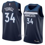 Maglia Minnesota Timberwolves Jared Terrell #34 Icon 2018 Blu
