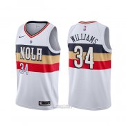 Maglia New Orleans Pelicans Kenrich Williams #34 Earned Bianco