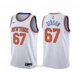 Maglia New York Knicks Taj Gibson #67 Association Bianco