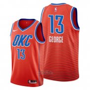 Maglia Oklahoma City Thunder Paul George #13 Statement Arancione