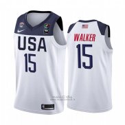 Maglia Usa Kemba Walker #15 2019 FIBA Basketball USA Cup Bianco