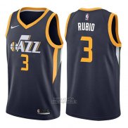 Maglia Utah Jazz Ricky Rubio #3 Icon 2017-18 Blu