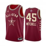 Maglia All Star 2024 Cleveland Cavaliers Donovan Mitchell #45 Rosso