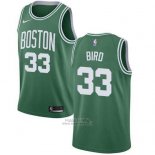 Maglia Boston Celtics Bird #33 Citta 2017-18 Verde