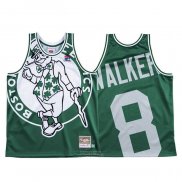 Maglia Boston Celtics Kemba Walker #8 Mitchell & Ness Big Face Verde