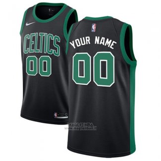 Maglia Boston Celtics Nike Personalizzate 17-18 Nero1