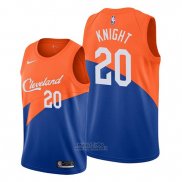 Maglia Cleveland Cavaliers Brandon Knight #20 Citta Blu