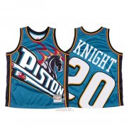 Maglia Detroit Pistons Brandon Knight #23 Mitchell & Ness Big Face Blu