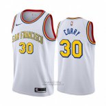 Maglia Golden State Warriors Stephen Curry #30 Classic 2019-20 Bianco