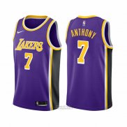 Maglia Los Angeles Lakers Carmelo Anthony #7 Statement 2021 Viola