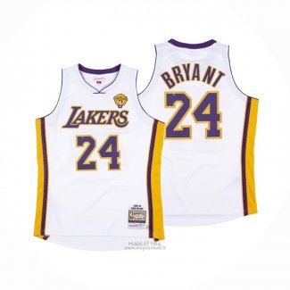 Maglia Los Angeles Lakers Kobe Bryant #24 Mitchell & Ness 2009-10 Bianco