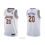 Maglia Los Angeles Lakers Mac Mcclung #20 Association 2021-22 Bianco