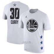 Maglia Manica Corta Stephen Curry All Star 2019 Golden State Warriors Bianco
