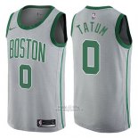 Maglia Boston Celtics Jayson Tatum #0 Citta Grigio