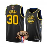 Maglia Golden State Warriors Stephen Curry #30 Citta 2022 NBA Finals Nero