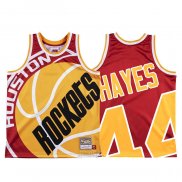 Maglia Houston Rockets Elvin Hayes #44 Mitchell & Ness Big Face Rosso