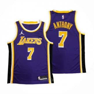 Maglia Los Angeles Lakers Carmelo Anthony #7 Statement 2020-21 Viola