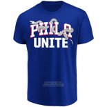 Maglia Manica Corta Philadelphia 76ers Blu Phila Unite