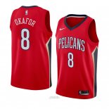 Maglia New Orleans Pelicans Jahlil Okafor #8 Statement 2018 Rosso