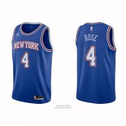 Maglia New York Knicks Derrick Rose #4 Statement 2020-21 Blu