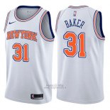 Maglia New York Knicks Ron Baker #31 Statement 2017-18 Bianco