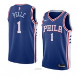 Maglia Philadelphia 76ers Norvel Pelle #1 Icon 2018 Blu