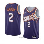 Maglia Phoenix Suns Josh Okogie #2 Icon 2023-24 Viola