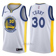 Nike Maglia Golden State Warriors Stephen Curry #30 2017-18 Bianco