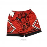 Pantaloncini Chicago Bulls Mitchell & Ness Big Face Rosso