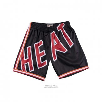 Pantaloncini Miami Heat Mitchell & Ness Big Face Nero