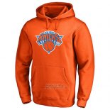 Felpa con Cappuccio New York Knicks Arancione2