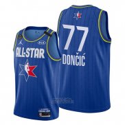 Maglia All Star 2020 Dallas Mavericks Luka Doncic #77 Blu