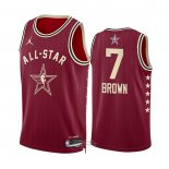Maglia All Star 2024 Boston Celtics Jaylen Brown #7 Rosso