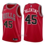 Maglia Chicago Bulls Denzel Valentine #45 Icon 2017-18 Rosso