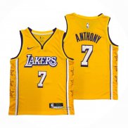 Maglia Los Angeles Lakers Carmelo Anthony #7 Citta 2019-20 Giallo