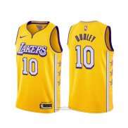 Maglia Los Angeles Lakers Jared Dudley #10 Citta 2019-20 Giallo