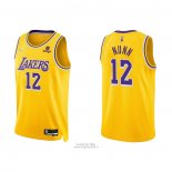 Maglia Los Angeles Lakers Kendrick Nunn #12 75th Anniversary 2021-22 Giallo