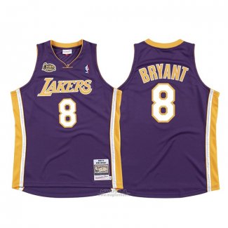 Maglia Los Angeles Lakers Kobe Bryant #8 2000-01 Finale Viola