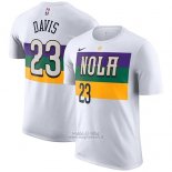 Maglia Manica Corta Anthony Davis New Orleans Pelicans Bianco Citta
