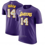 Maglia Manica Corta Brandon Ingram Los Angeles Lakers 2019 Viola2