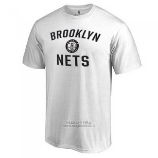 Maglia Manica Corta Brooklyn Nets Bianco3