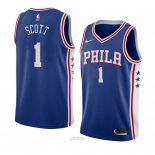 Maglia Philadelphia 76ers Mike Scott #1 Icon 2018 Blu